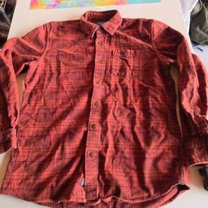 Grayers Heritage Flannel Mens Red Black Plaid Cotton Button Down Shirt Small